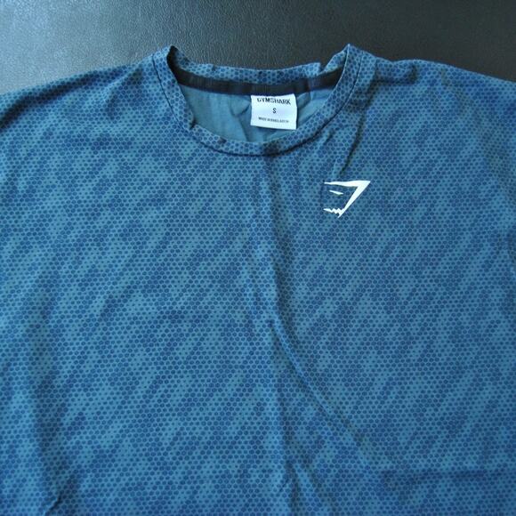 Gymshark Small Blue Tank Top w/ White Logo - Picture 2 of 6